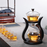 Kung Fu Tea Cup Simple Magnetic Tea Brewing Maker Glass Tea Set