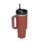 40 Oz Tumbler With Handle Straw,Stainless Steel Spill Proof Vacuum Coffee Cup Tumbler