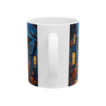 White Halloween Themed Mug -  Halloween Season 11oz/15oz Ceramic